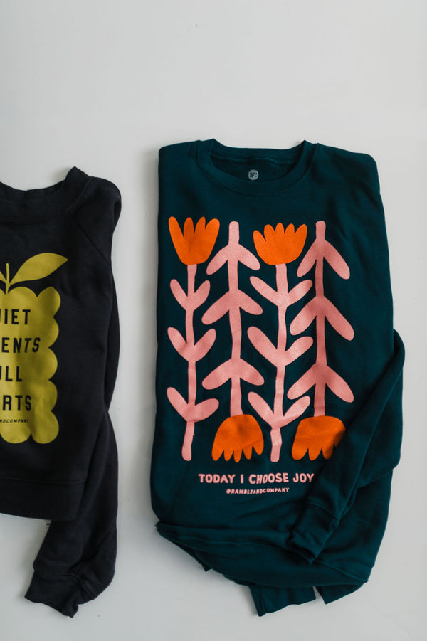 today i choose joy | atlantic crewneck sweatshirt