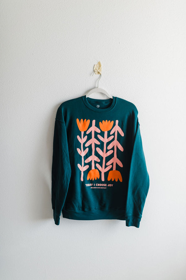 today i choose joy | atlantic crewneck sweatshirt