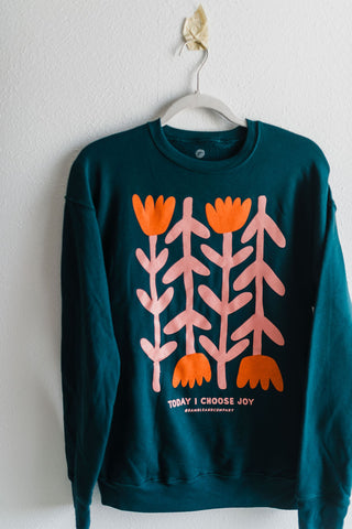 today i choose joy | atlantic crewneck sweatshirt