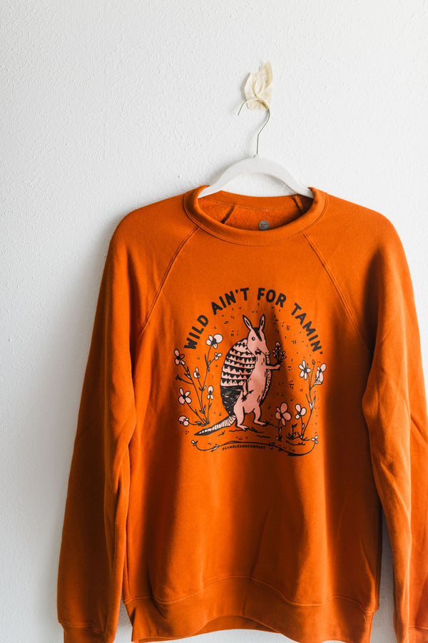 wild ain't for tamin | autumn raglan crewneck sweatshirt