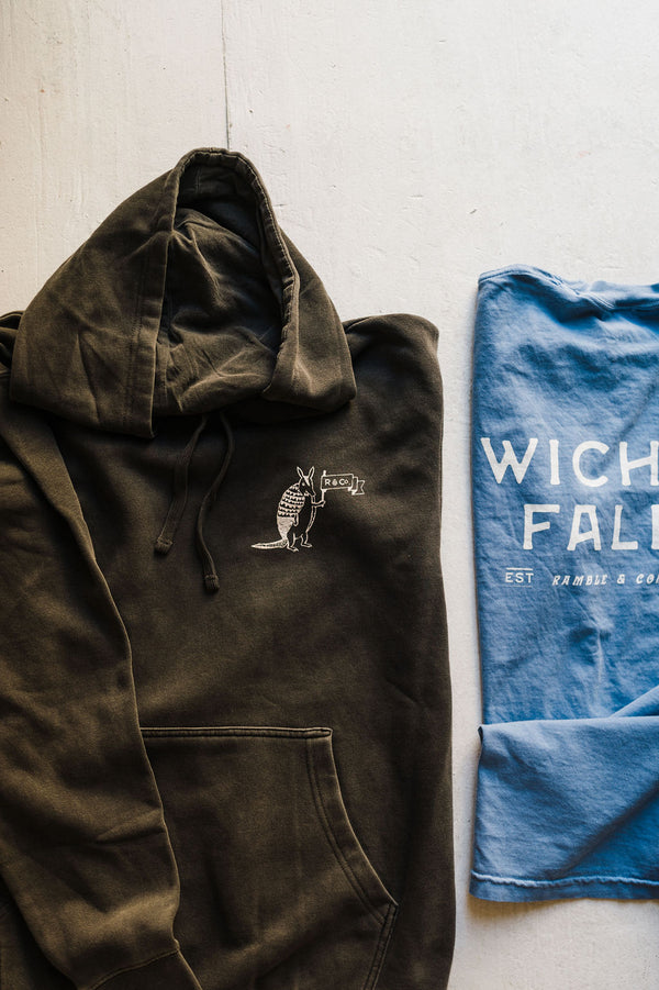 wichita falls texas | pigment black hoodie