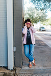 ramble cozy cardigan | petal pink