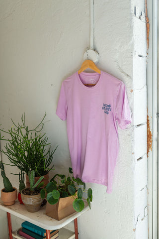 doing my best club | lilac triblend tee