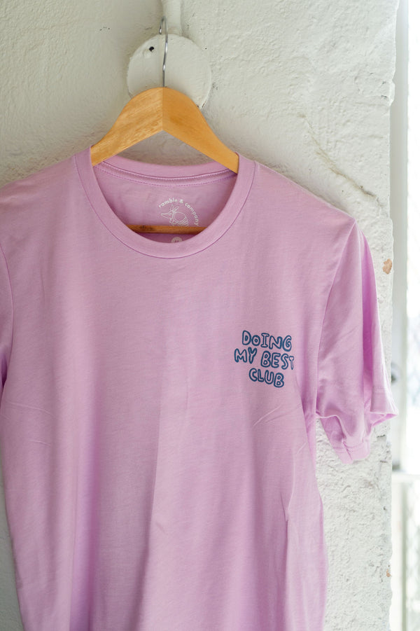 doing my best club | lilac triblend tee