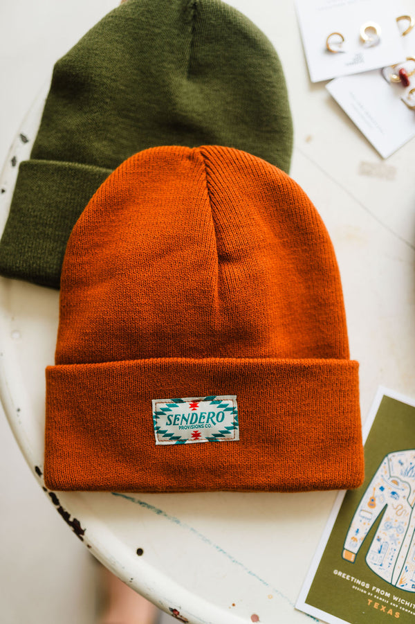 classic beanie sendero | burnt orange