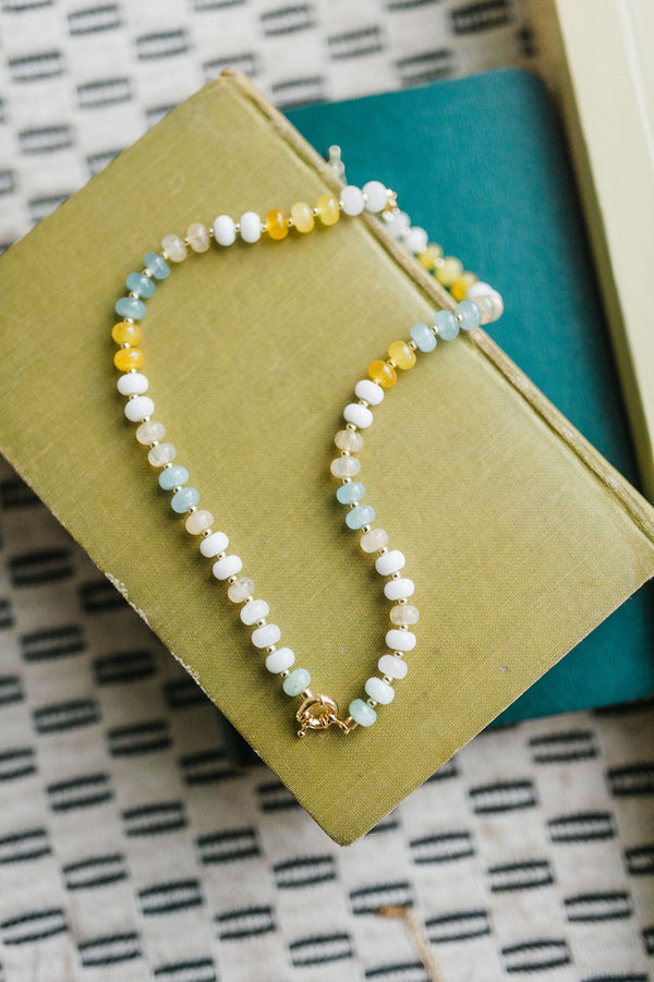 candy gemstone necklace | lemon drop