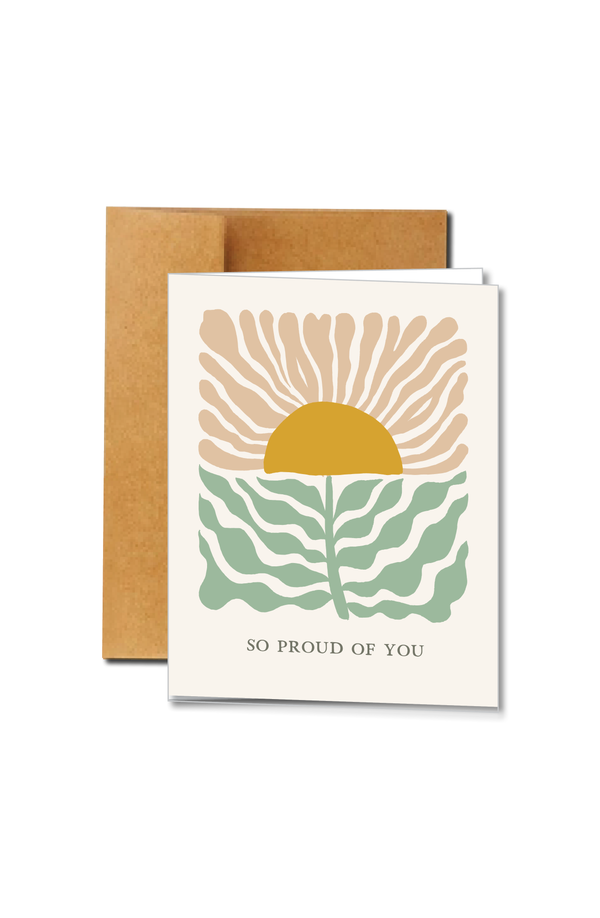 so proud of you flower | card