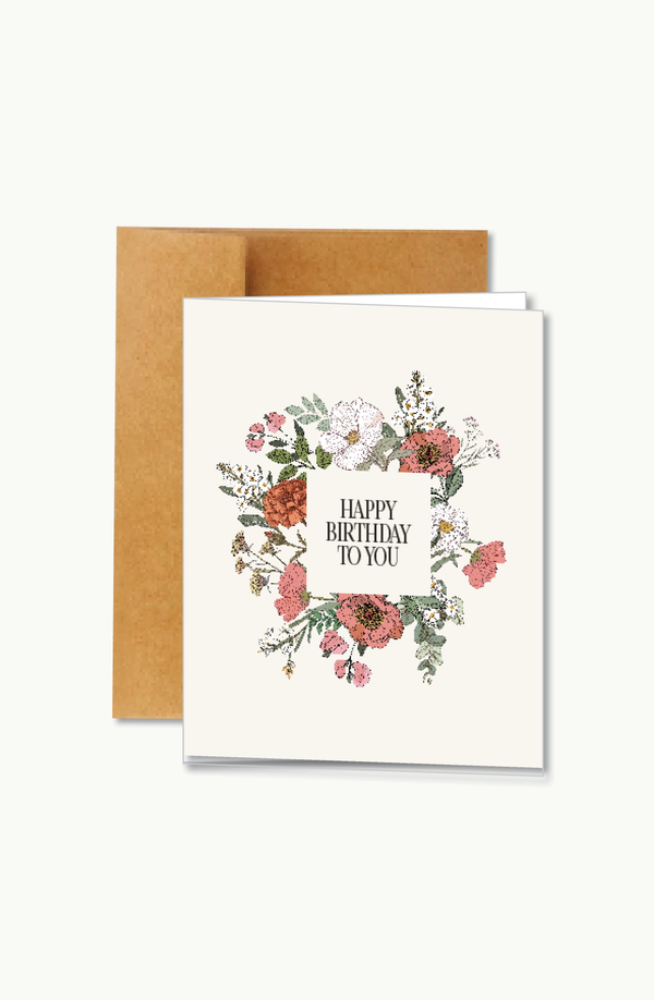 birthday flower bunch | card