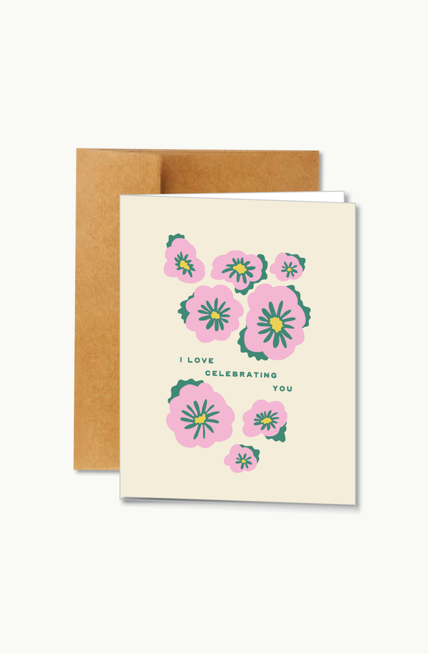 i love celebrating you | card