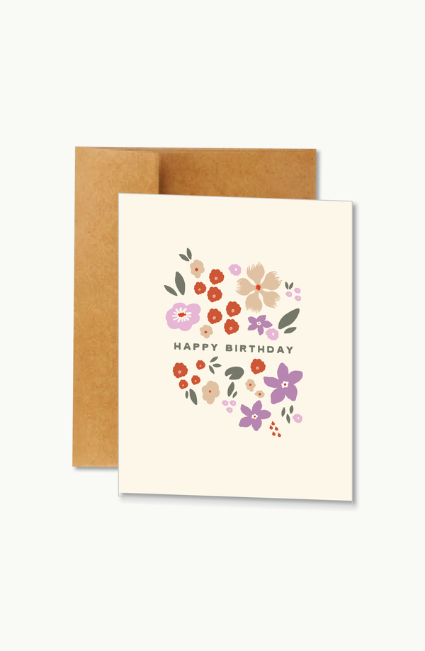 birthday floral | card