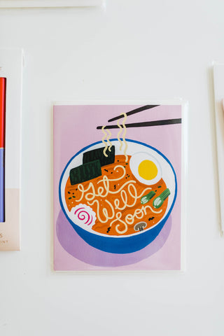 get well soon ramen | card