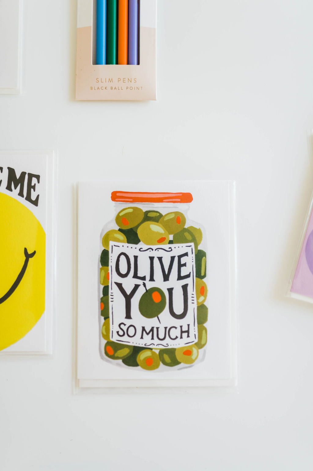 olive you so much | card