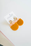 stack earrings | mustard