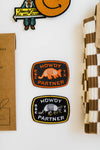 howdy partner black + yellow | embroidered patch