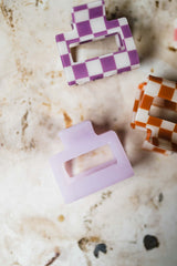 milky jelly hair claw clip | milky lavender