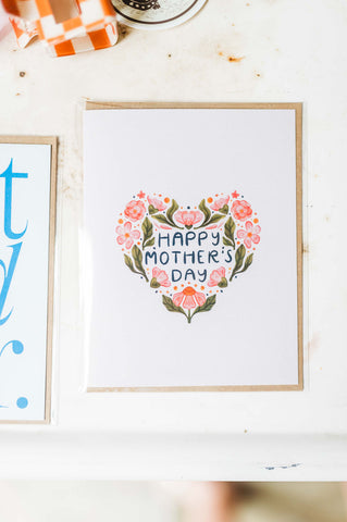 happy mothers day floral | card