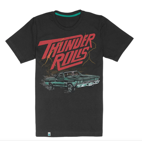 thunder rolls | vintage black tee