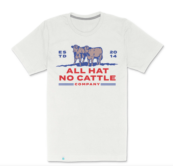 all hat no cattle | vintage white sendero tee