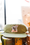 yeehaw skeleton + armadillo | cactus brushed cotton field trip small hat