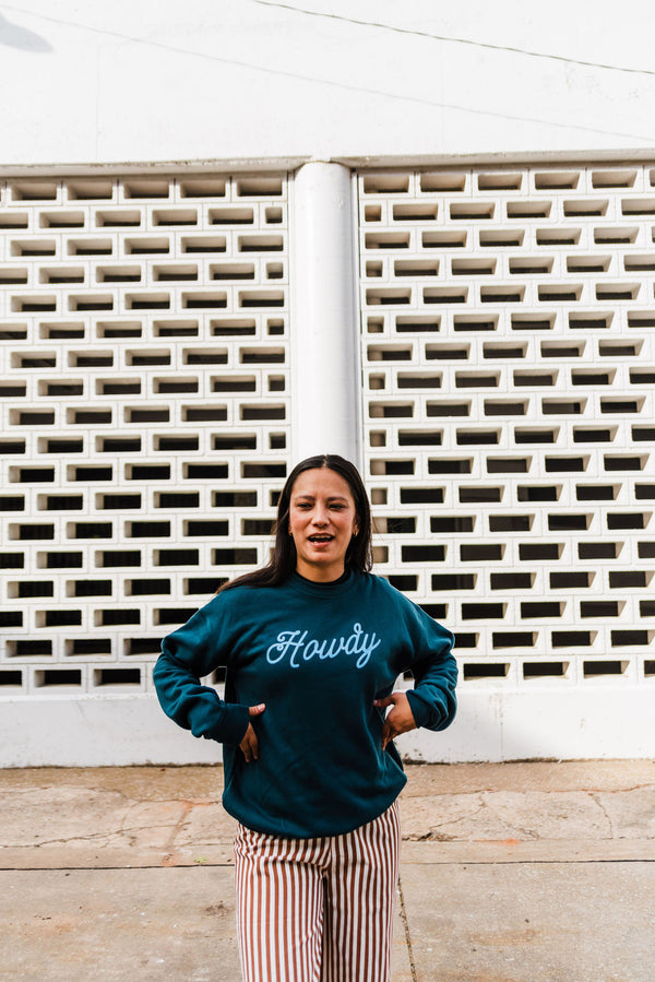 howdy  | atlantic drop shoulder fleece crewneck