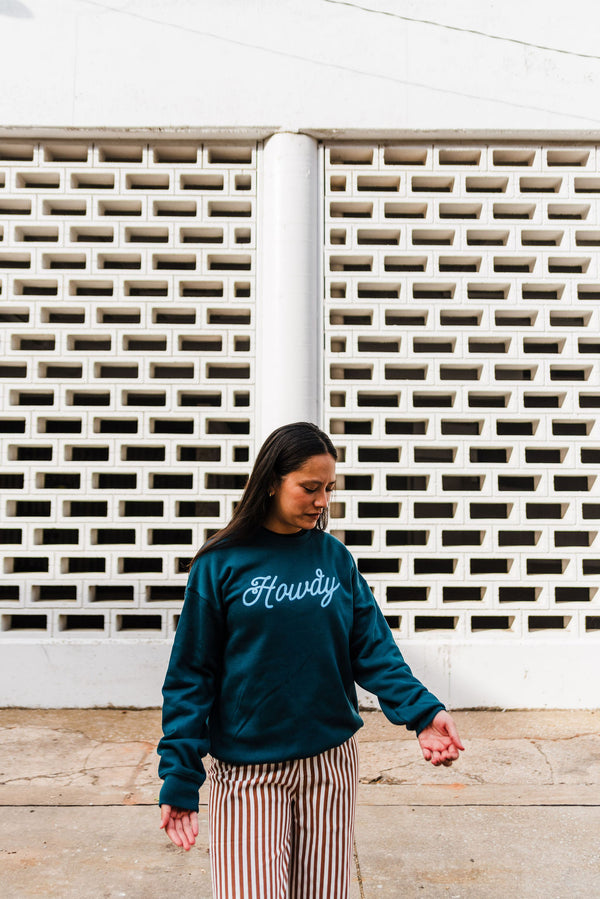 howdy  | atlantic drop shoulder fleece crewneck