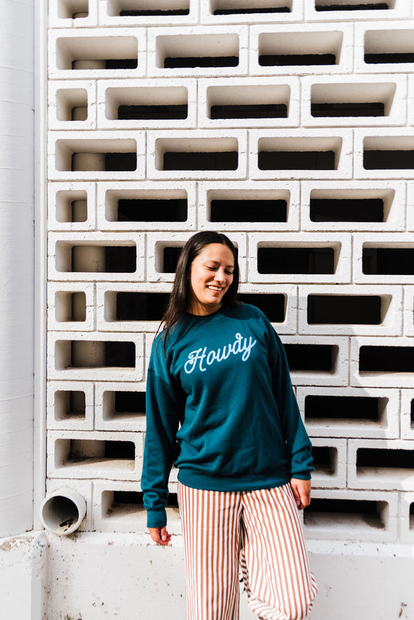 howdy  | atlantic drop shoulder fleece crewneck