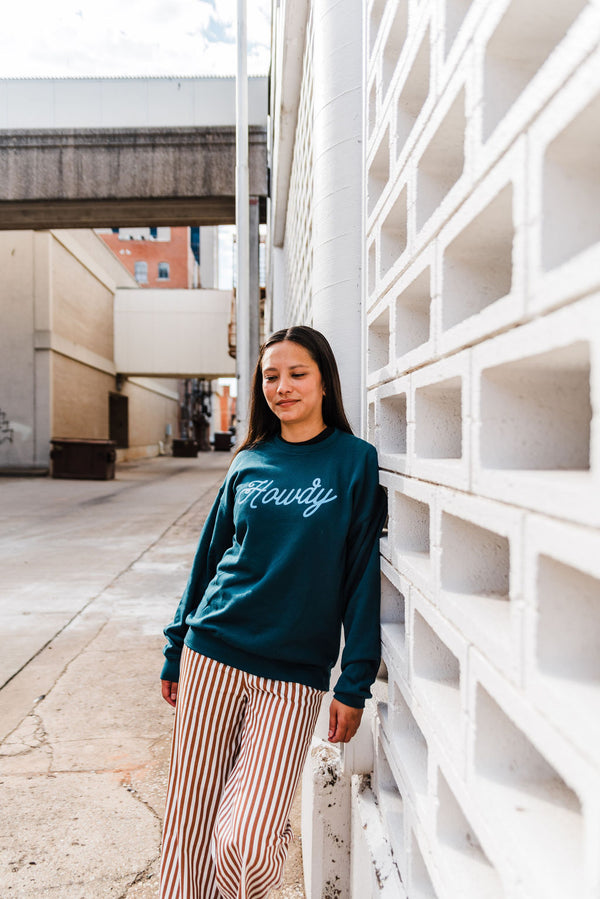 howdy  | atlantic drop shoulder fleece crewneck