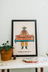 howdy hotel blush 12x18 | Ramble & Co. print