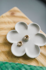 side prism hoop huggie | gold filled