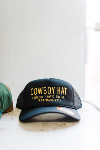 cowboy hat | black + gold hat