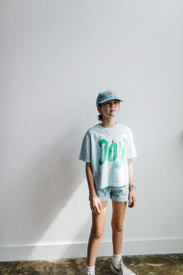 joy | chambray comfort colors boxy cropped tee