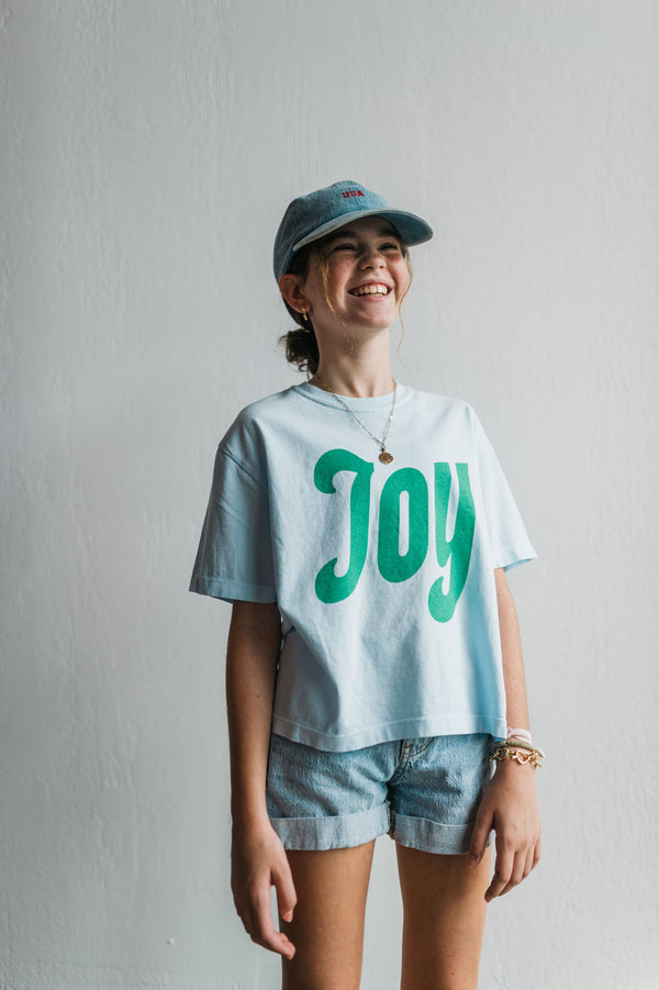 joy | chambray comfort colors boxy cropped tee