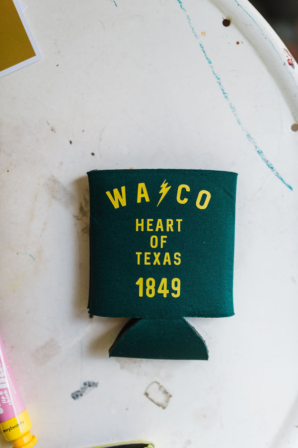 waco koozie | green