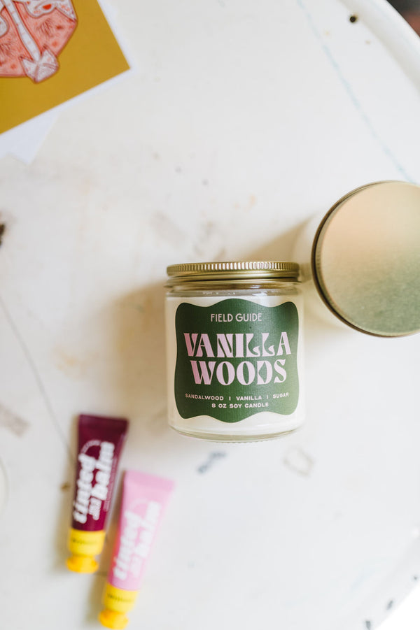 8 oz soy candle | vanilla woods