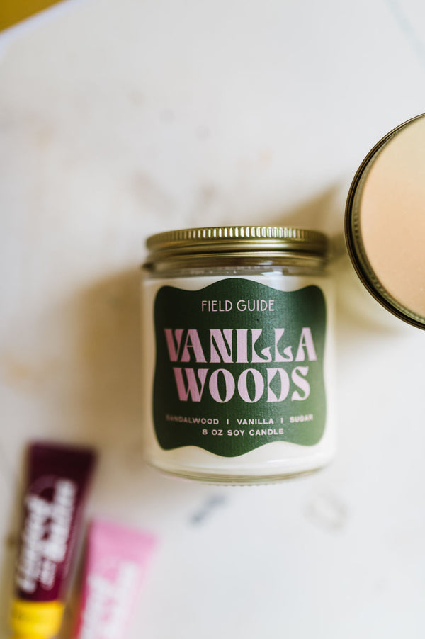 8 oz soy candle | vanilla woods