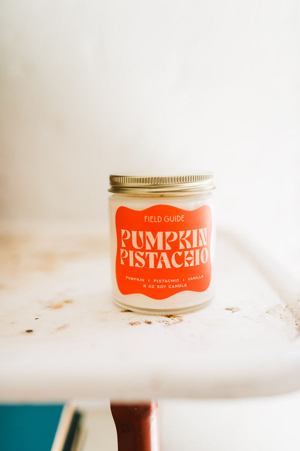 8 oz soy candle | pumpkin pistachio