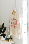 water yourself cream long sleeve tee | the plant project + ramble & co.