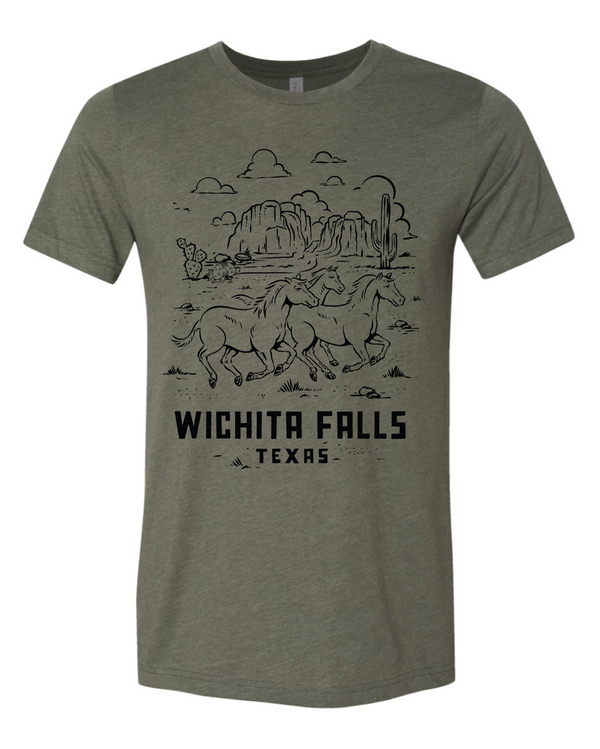 wichita falls horse | military green