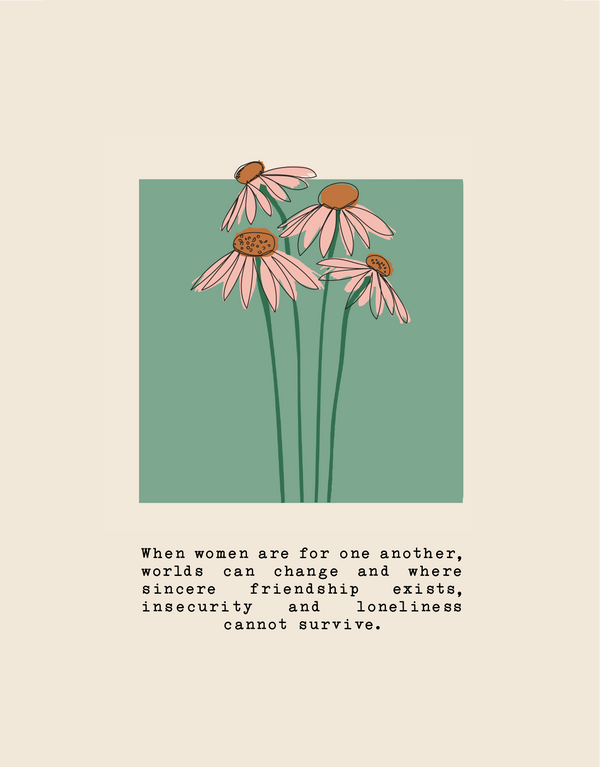 when women flower | card