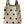 polka dot rope hand bag | black and cream