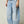 mid-rise wide leg barrel  pants | misty blue