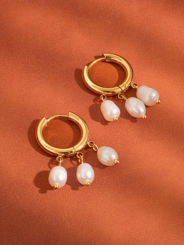 petite pearl dangle | earring