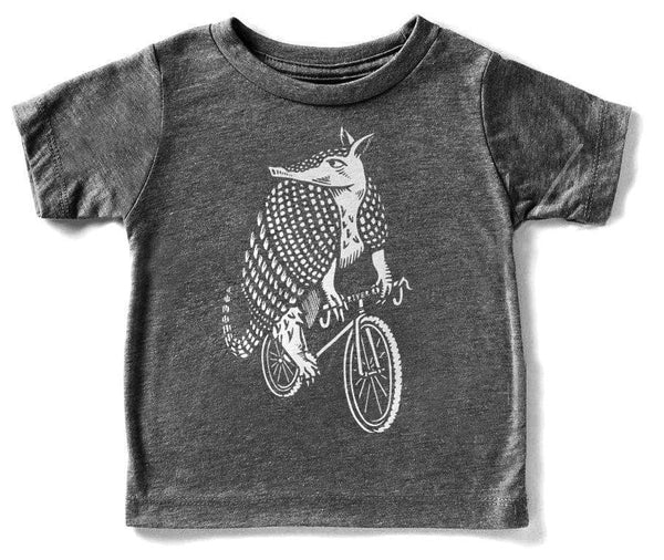 nine banded biker | youth charcoal tee