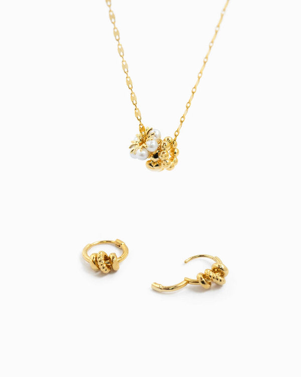 rope link hoop | earrings