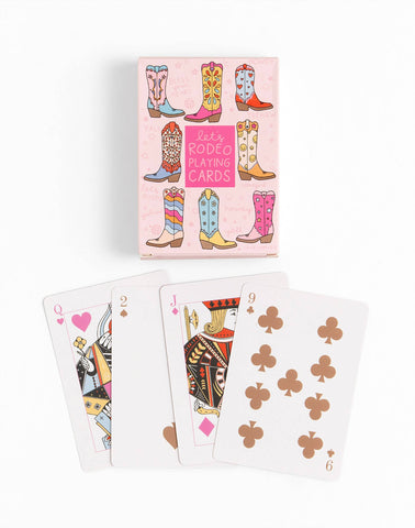 let's rodeo western cowgirl boots | deck of playing cards