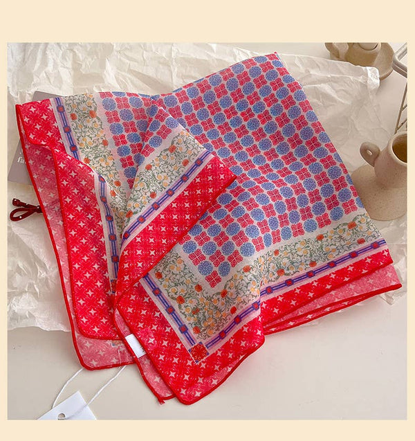 red passion bandana | red + blue