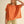 mineral washed oversized crop tee | burnt orange