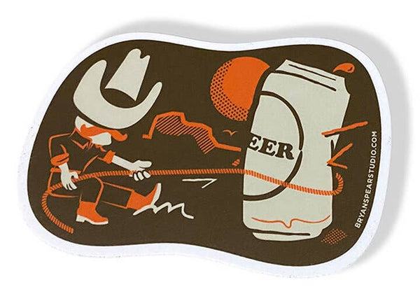 beer lasso | sticker