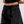 lace-up shorts | black denim