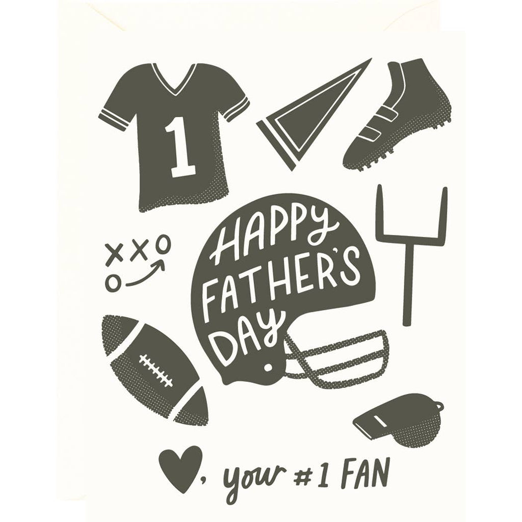 father's day football icons | card